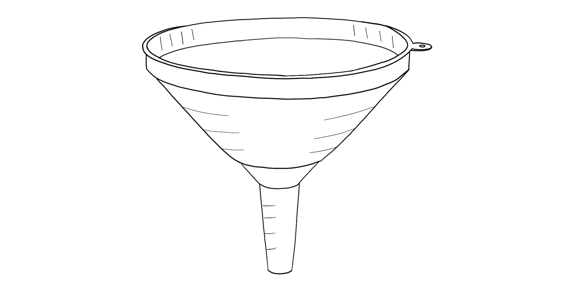  Illustration of a funnel